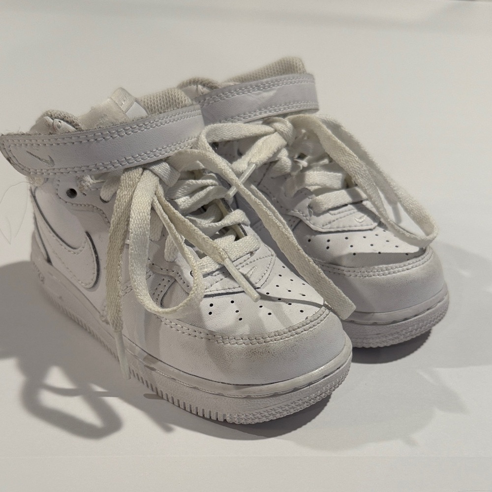 Nike Kids White High-Top Sneakers
